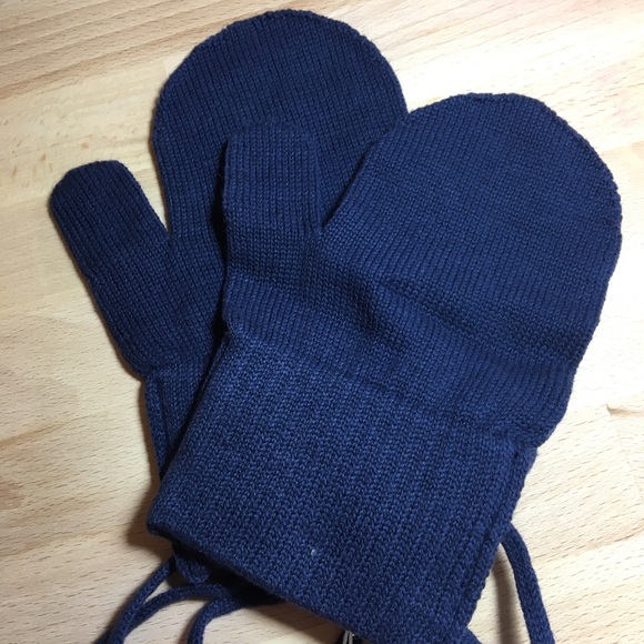 Anais & I Navy Mittens - Picture 2 of 2